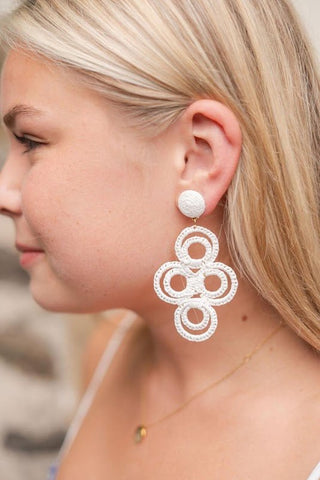 Chloe Raffia  - Drop Earring - Glamourous Grace