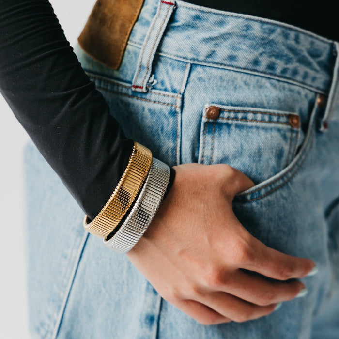 Chunky Statement Bangle Bracelet - WATERPROOF - Glamourous Grace