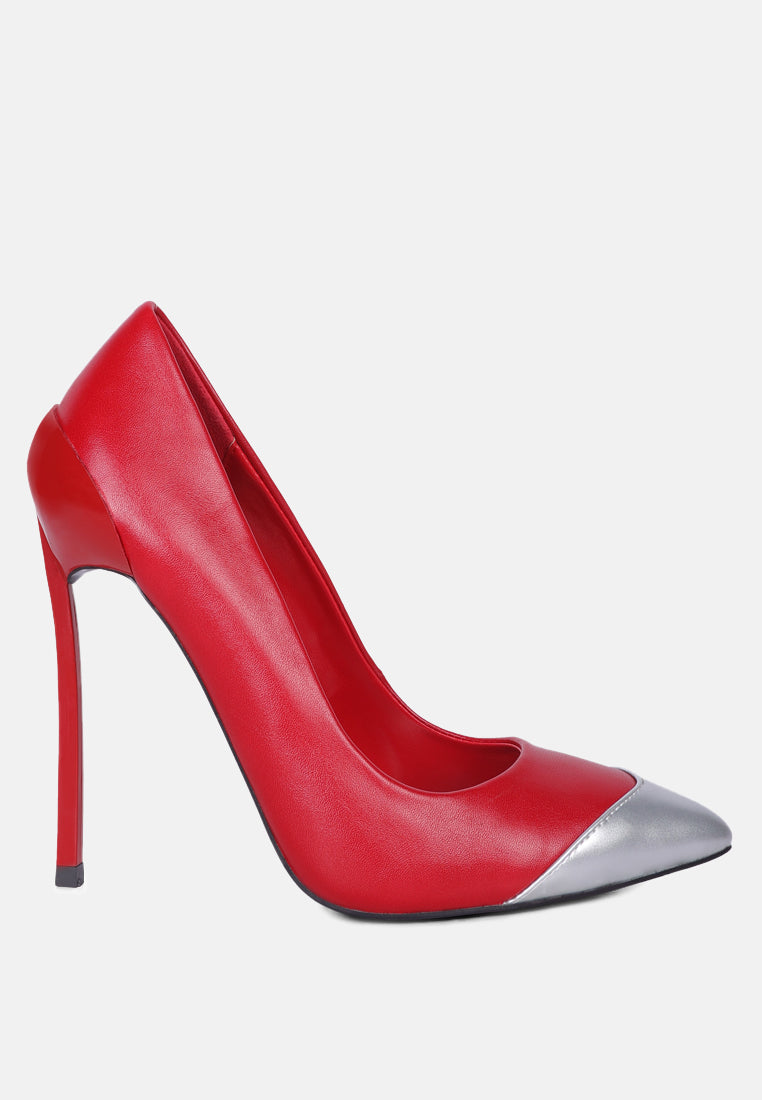 Cidra Silver Dip Stiletto Heels - Glamourous Grace