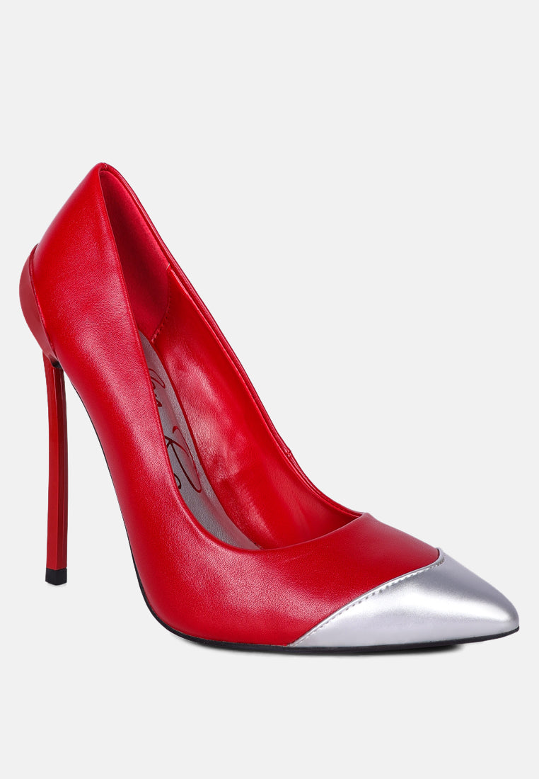Cidra Silver Dip Stiletto Heels - Glamourous Grace