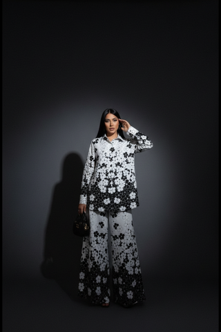 Cinematic Moody Floral Co-ord