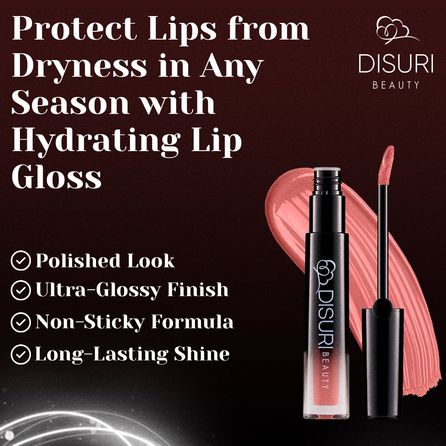 DISURI Beauty Glossy Blast Lip Gloss - Uptown (M67)