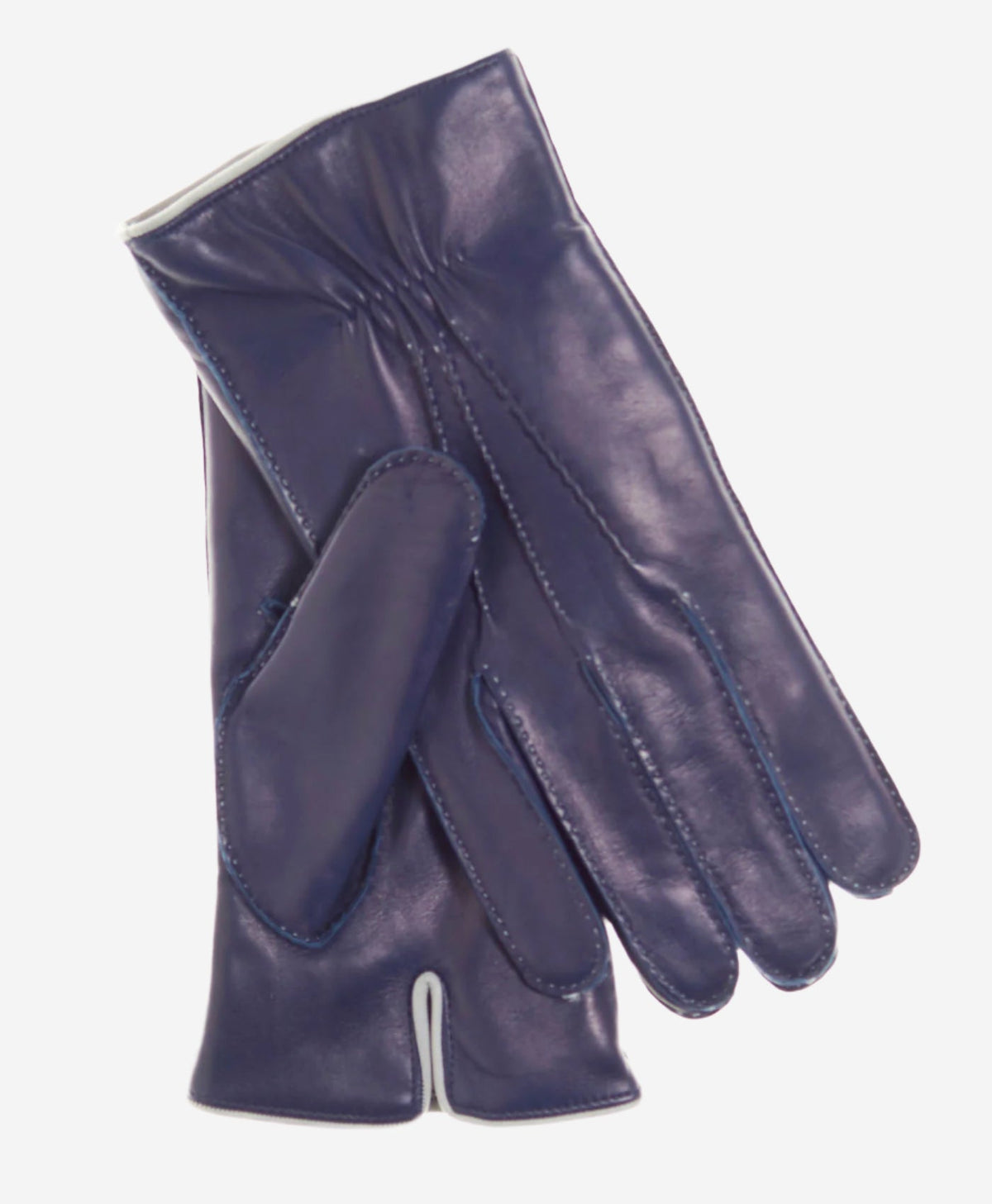 CL3505 (blue) - Men’s handsewn Italian lamb shearling winter leather gloves - Glamourous Grace