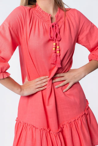 Clio Dress 37" (Pink)