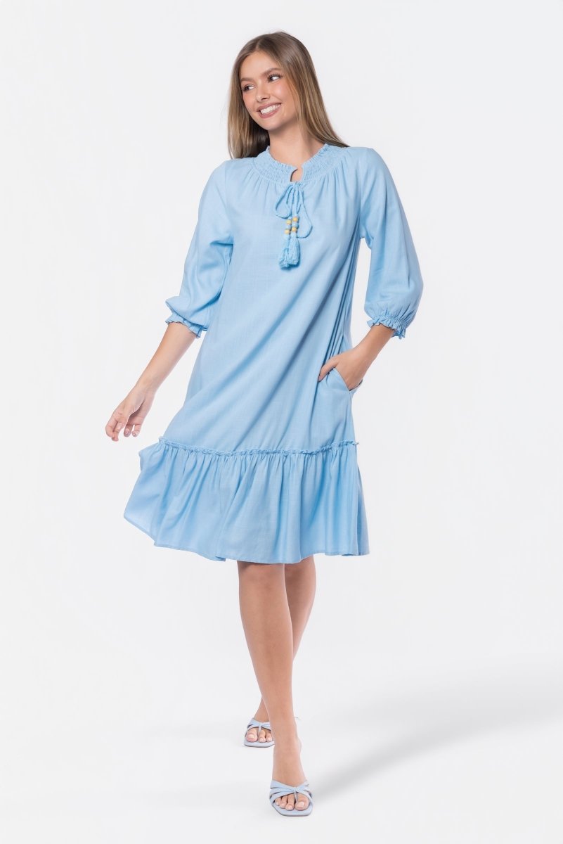 Clio Dress 40" (Light Blue) - Glamourous Grace