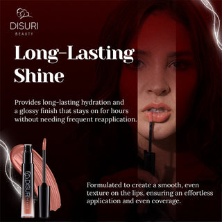 DISURI Beauty Glossy Blast Lip Gloss - Cocoa Crush (M7)