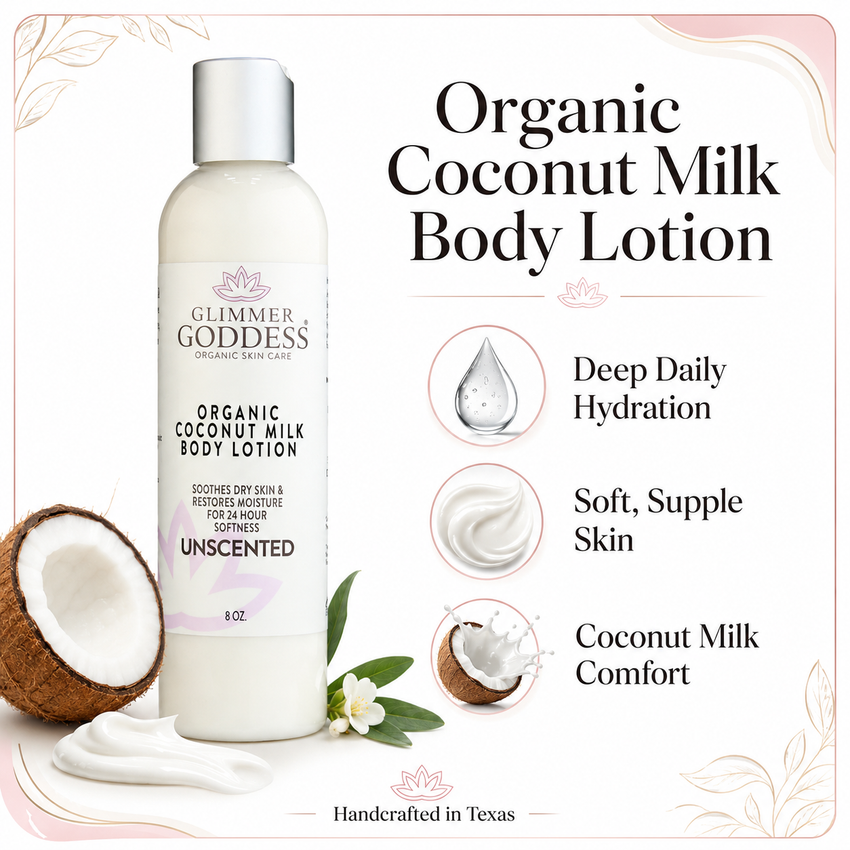 Organic Coconut Milk Body Lotion – Ultra-Hydrating - Glamourous Grace