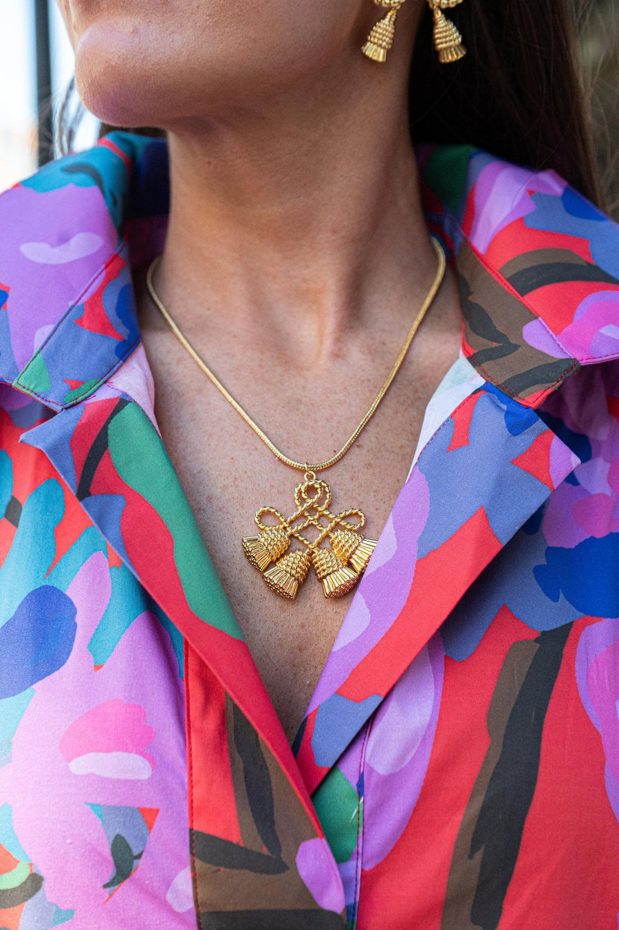Collins Tassel Necklace - Glamourous Grace