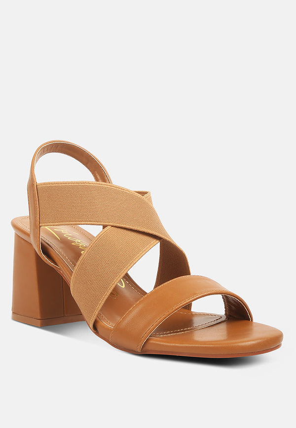 Comfortable Straps Block Heel Sandals - Glamourous Grace