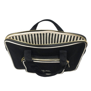 Laptop Case 13", Handle & Charger Pocket – Black - Glamourous Grace