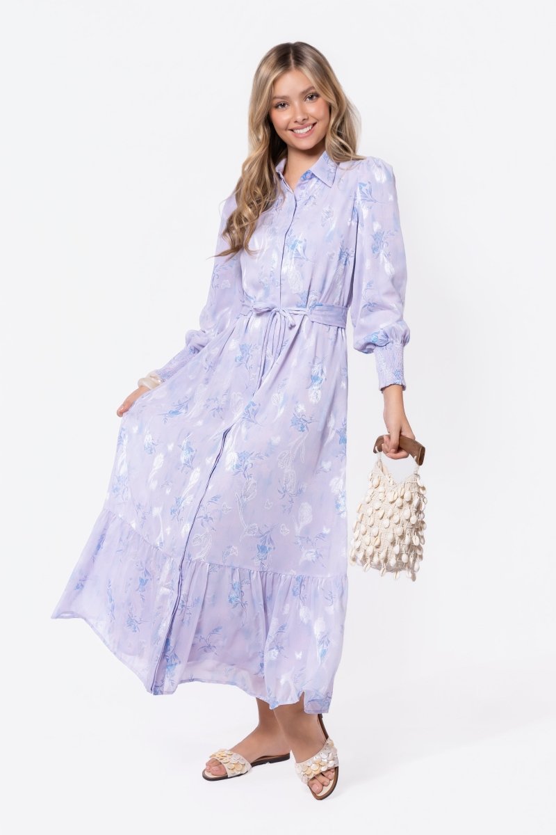 Connie Dress (Blue/White) - Glamourous Grace