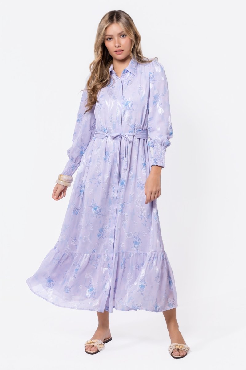 Connie Dress (Blue/White) - Glamourous Grace
