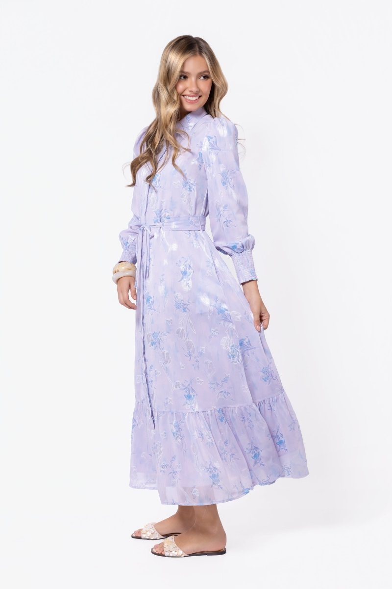 Connie Dress (Blue/White) - Glamourous Grace