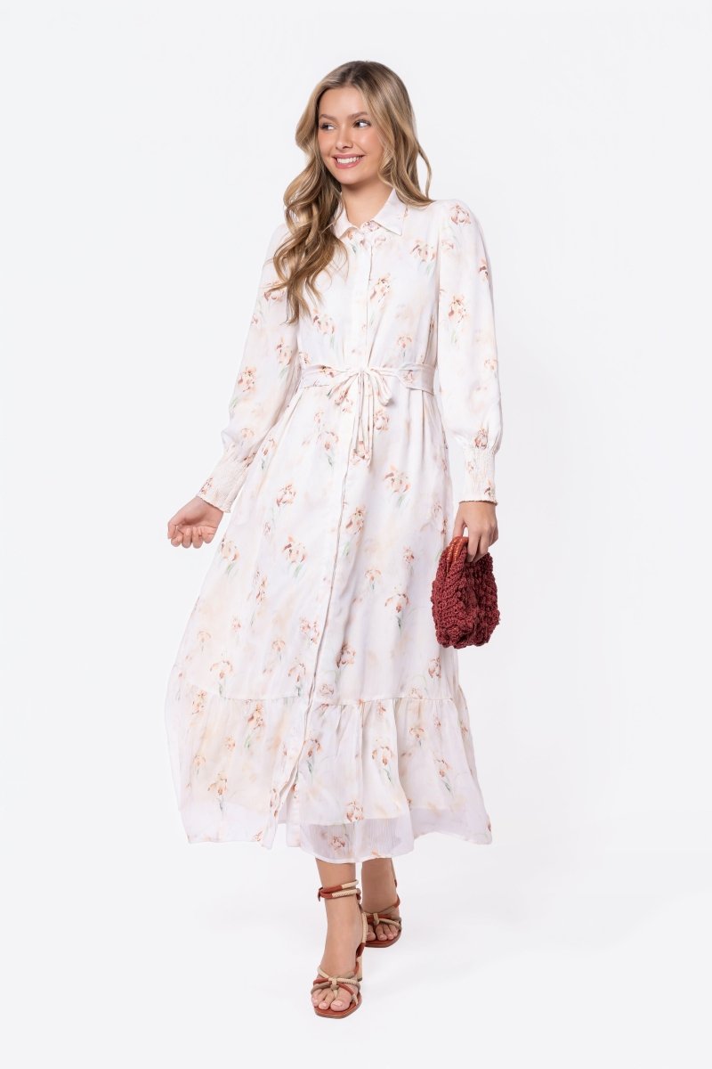 Connie Dress (Light Peach) - Glamourous Grace
