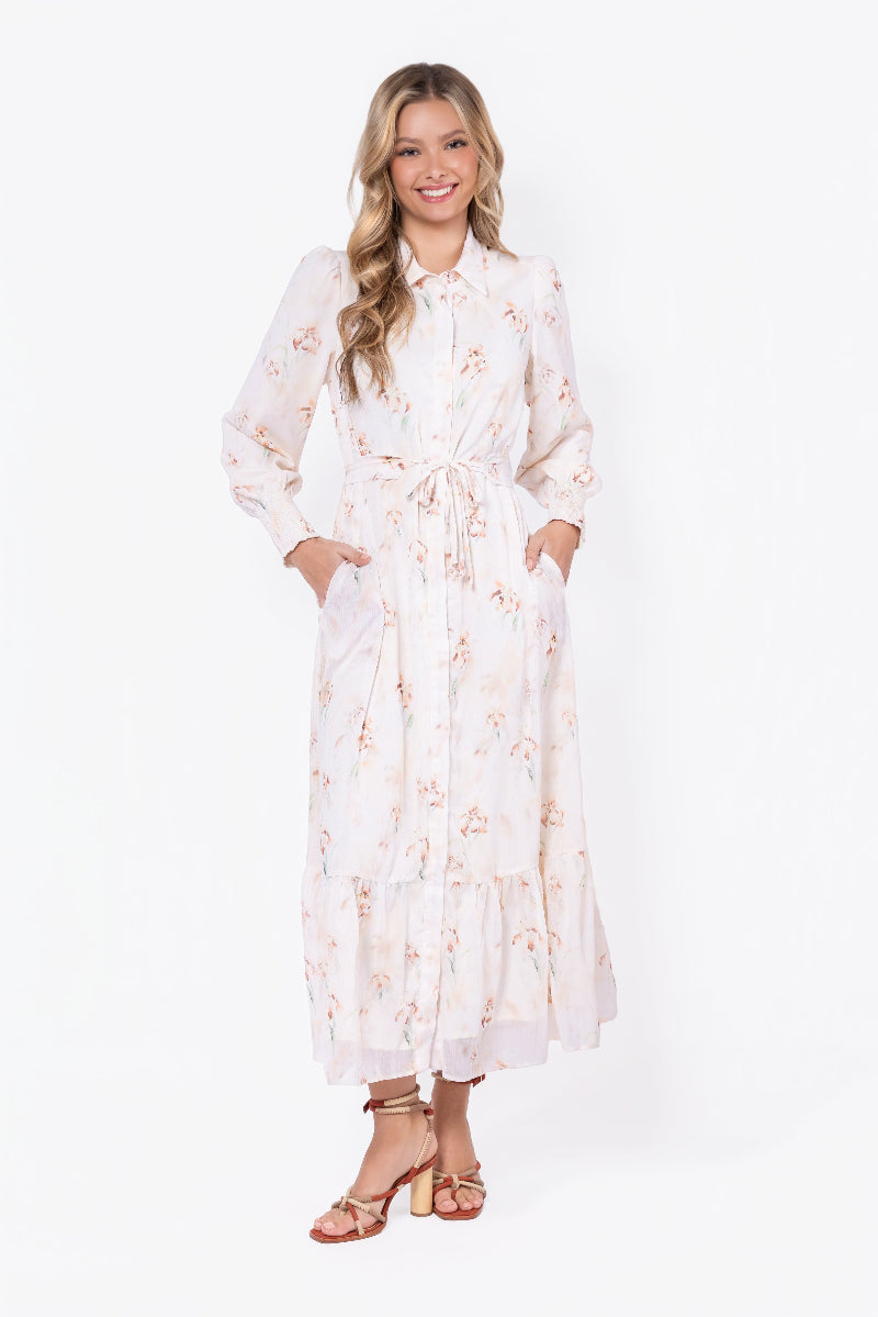 Connie Dress (Light Peach) - Glamourous Grace
