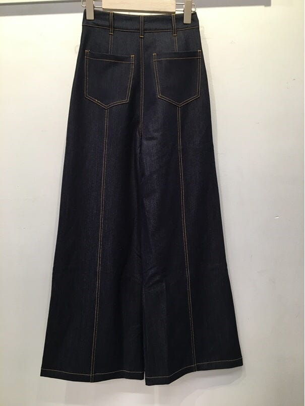 Contrast stitch wide leg casual pants - Glamourous Grace