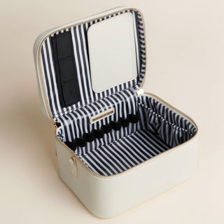 Jetsetter Train Case - Lagoon Blue - Luxury Travel Makeup Case