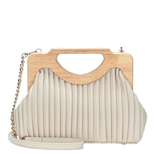 Coraline Wood frame Clutch