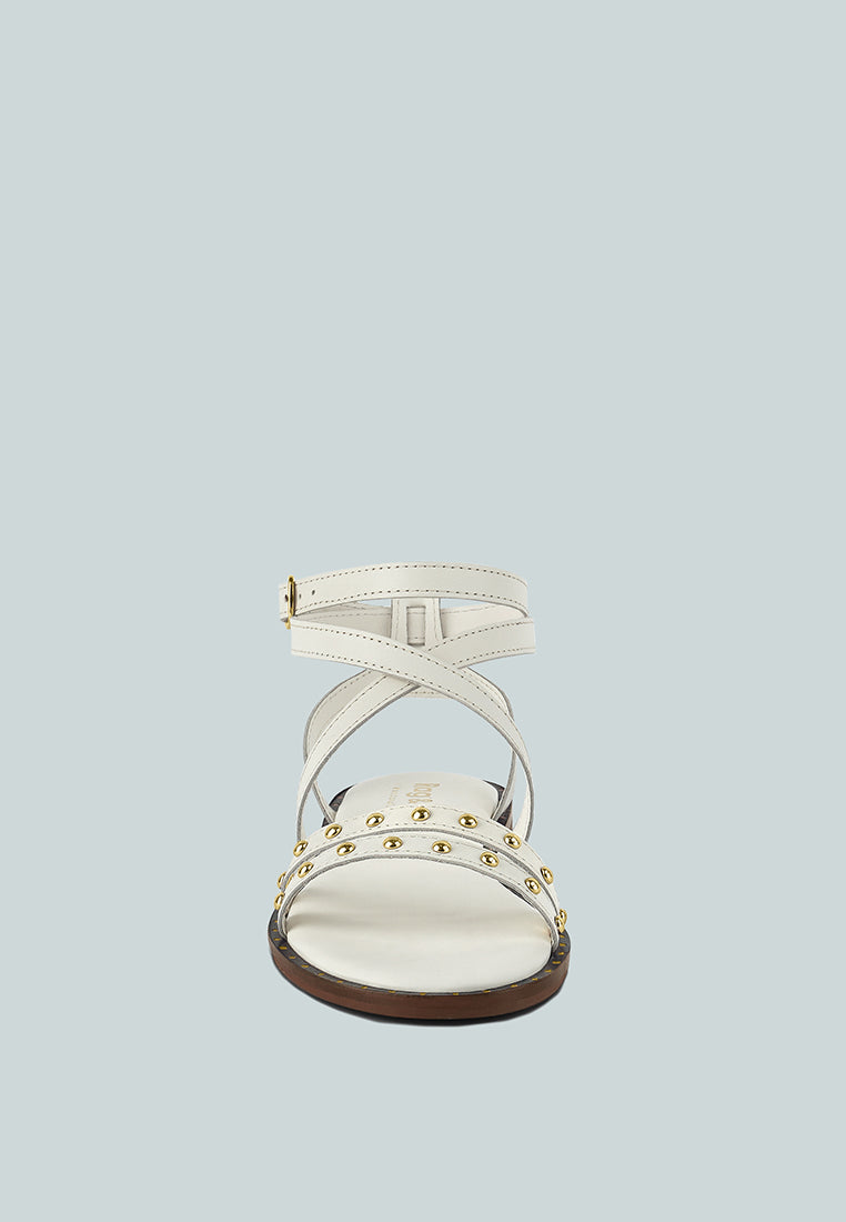 Corriane Studs Embellishment Strappy Sandals - Glamourous Grace