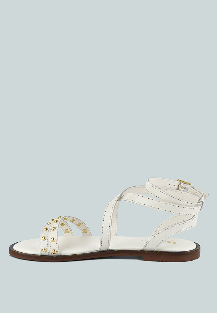 Corriane Studs Embellishment Strappy Sandals - Glamourous Grace
