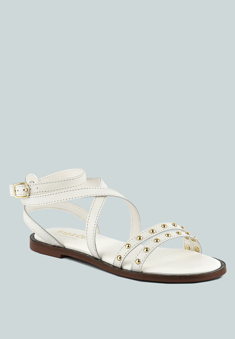 Corriane Studs Embellishment Strappy Sandals - Glamourous Grace