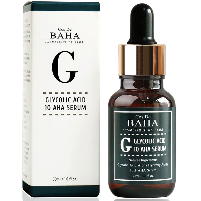 Cos De BAHA G Glycolic Acid 10% AHA Serum 30ml - Glamourous Grace