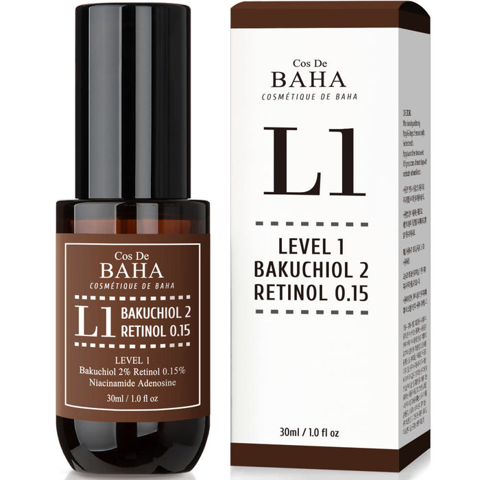 Cos De BAHA L1 Bakuchiol 2% + Retinol 0.15% Serum 30ml - Glamourous Grace
