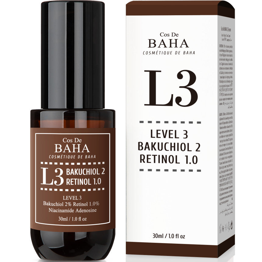 Cos De BAHA L3 Bakuchiol 2% + Retinol 1% Serum 30ml - Glamourous Grace
