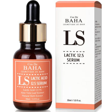 Cos De BAHA LS Lactic Acid 12.5% Face Peel Serum with HA 30ml - Glamourous Grace
