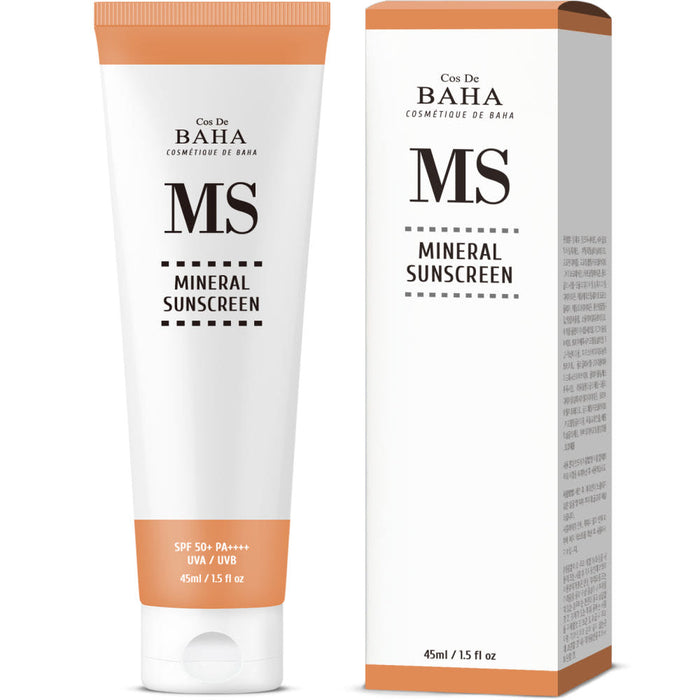 Cos De BAHA MS Hydrating Mineral Sunscreen SPF50+PA++++ 45ml - Glamourous Grace