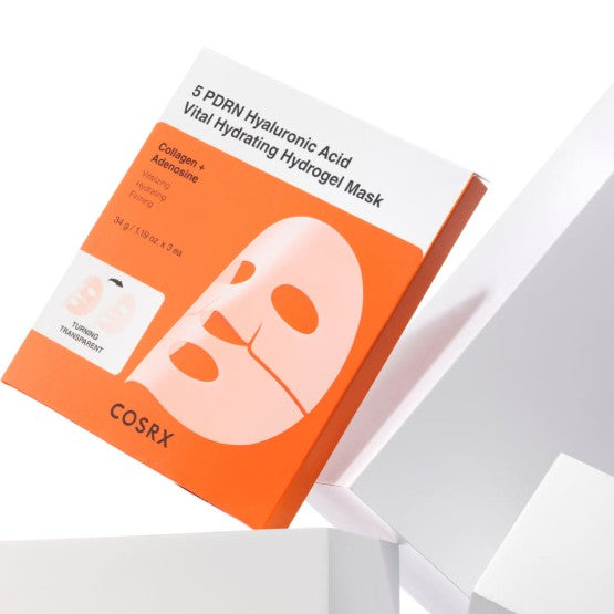 COSRX 5 PDRN Hyaluronic Acid Vital Hydrating Hydrogel Mask 34g X 3ea - Glamourous Grace