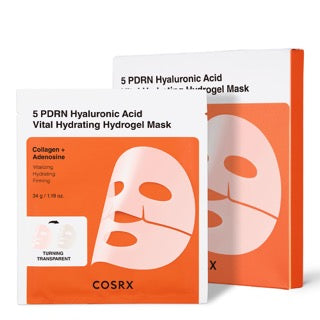 COSRX 5 PDRN Hyaluronic Acid Vital Hydrating Hydrogel Mask 34g X 3ea - Glamourous Grace
