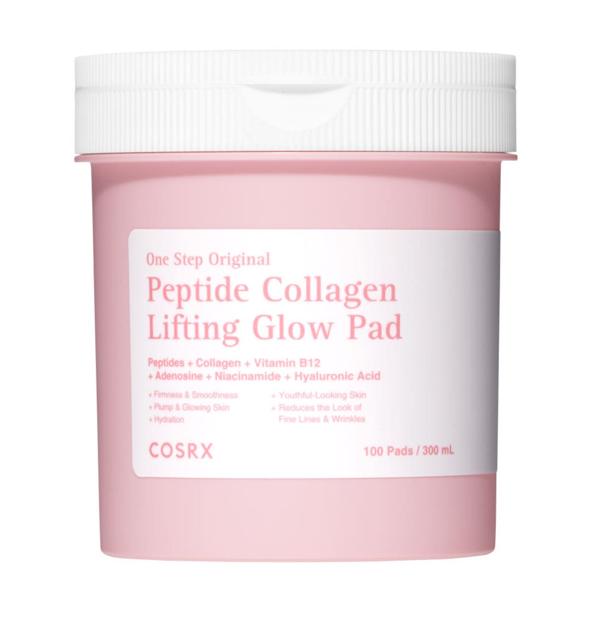 COSRX One Step Original
Peptide Collagen
Lifting Glow Pad 300ml/100ea - Glamourous Grace