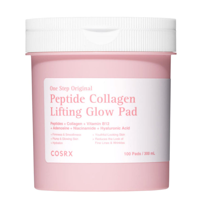 COSRX One Step Original
Peptide Collagen
Lifting Glow Pad 300ml/100ea