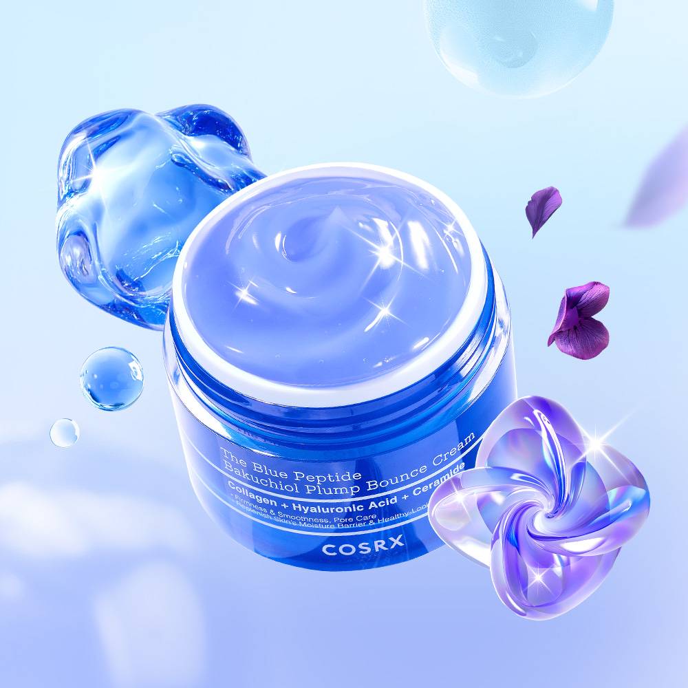COSRX The Blue Peptide Bakuchiol Plump Bounce Cream 50g - Glamourous Grace