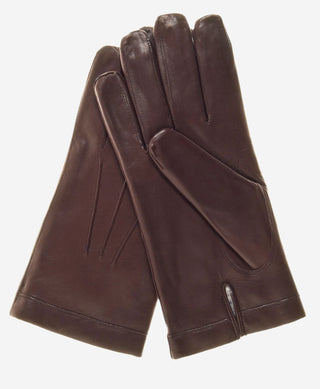 CR3001 (brown) - Men’s Italian rabbit fur gloves - Glamourous Grace
