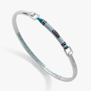 Crayola Robin's Egg Blue Crayon Tension Bangle