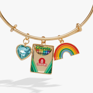 Crayola 'To Teach Is To Color A Life Forever' Multi Charm Bangle