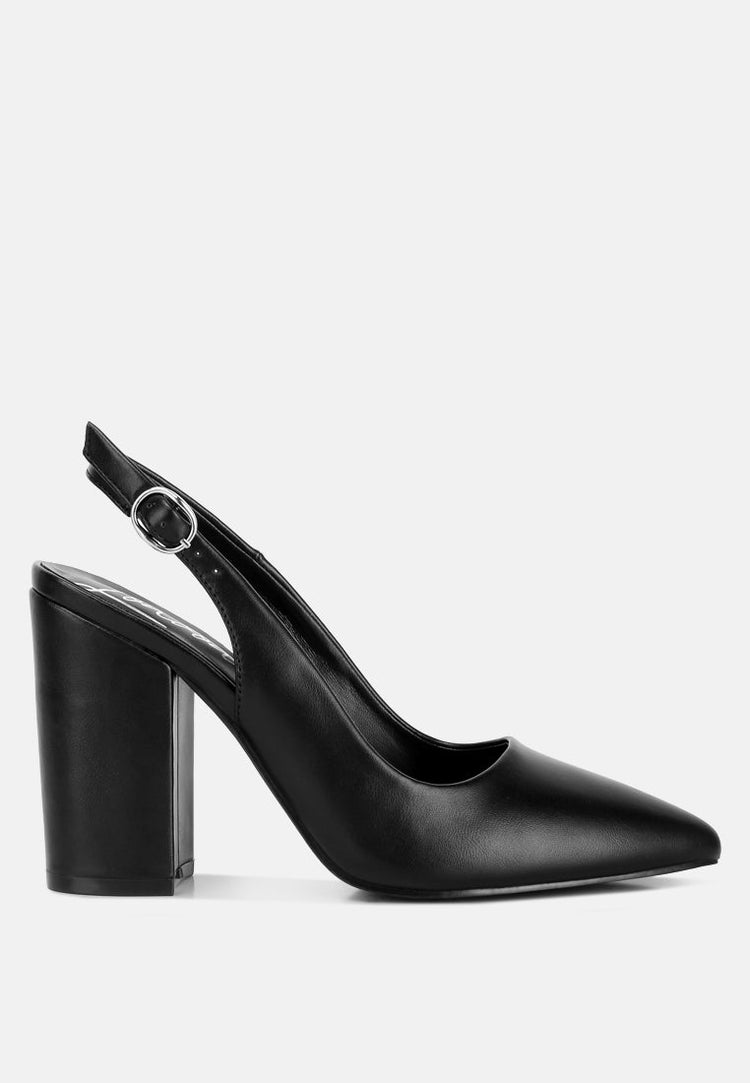Creidne Block Heel Pointed Toe Sandals - Glamourous Grace