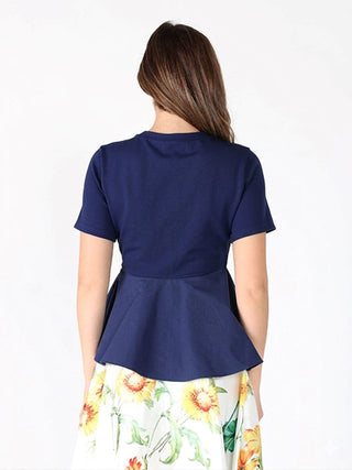 Crew Neck Oversized Bow Top - Glamourous Grace