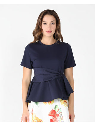 Crew Neck Oversized Bow Top