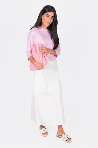 Cropped Tee (Pink Blush)
