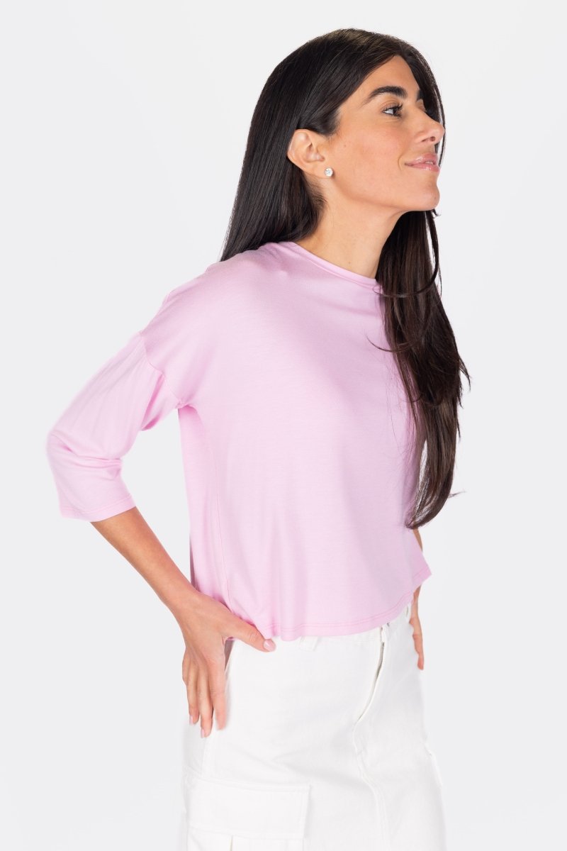 Cropped Tee (Pink Blush)