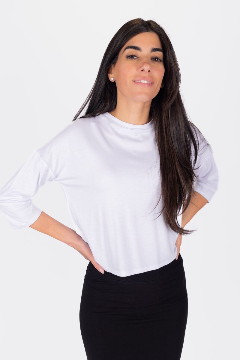 Cropped Tee (Pure White)