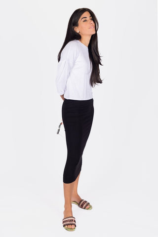 Cropped Tee (Pure White)