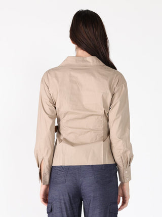 Cross Body Belt Design Side Gathered Top