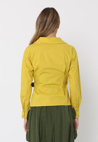 Cross Body Belt Design Side Gathered Top - Glamourous Grace