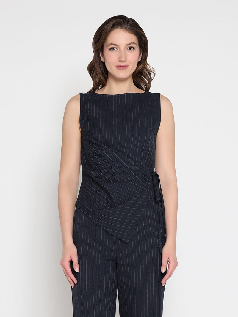 Cross body drape sleeveless top - Glamourous Grace