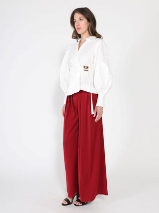 Crossbody Long Sleeve Solid Top - Glamourous Grace