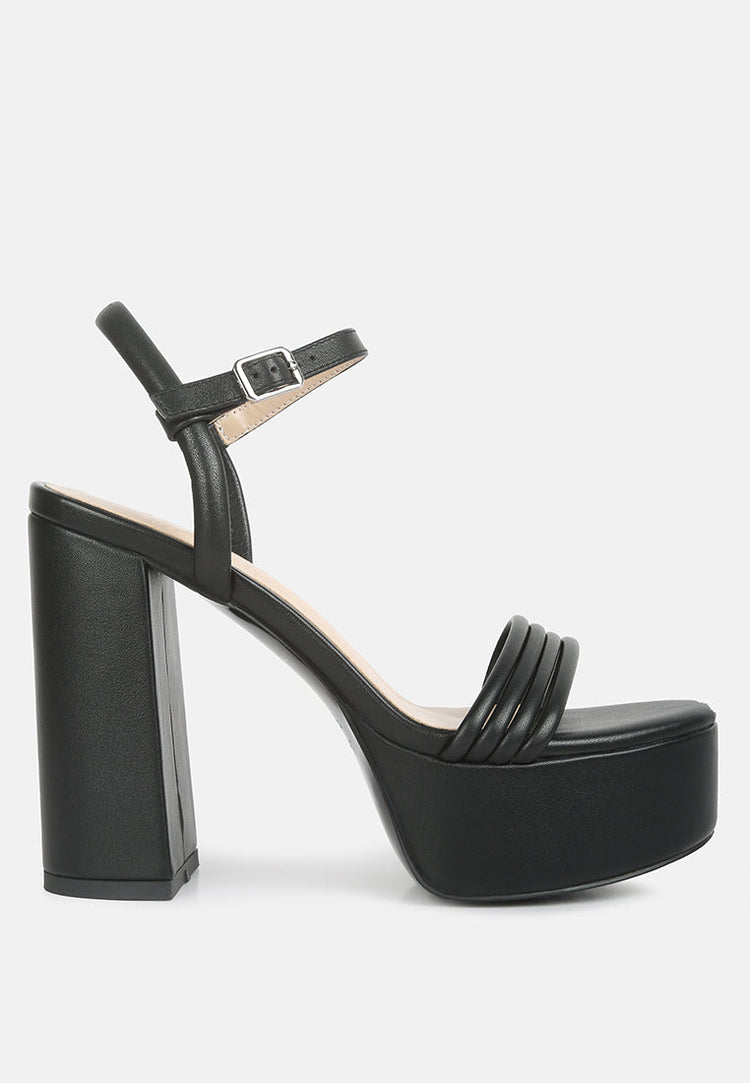 Cruella Block Heel Platform Sandals - Glamourous Grace
